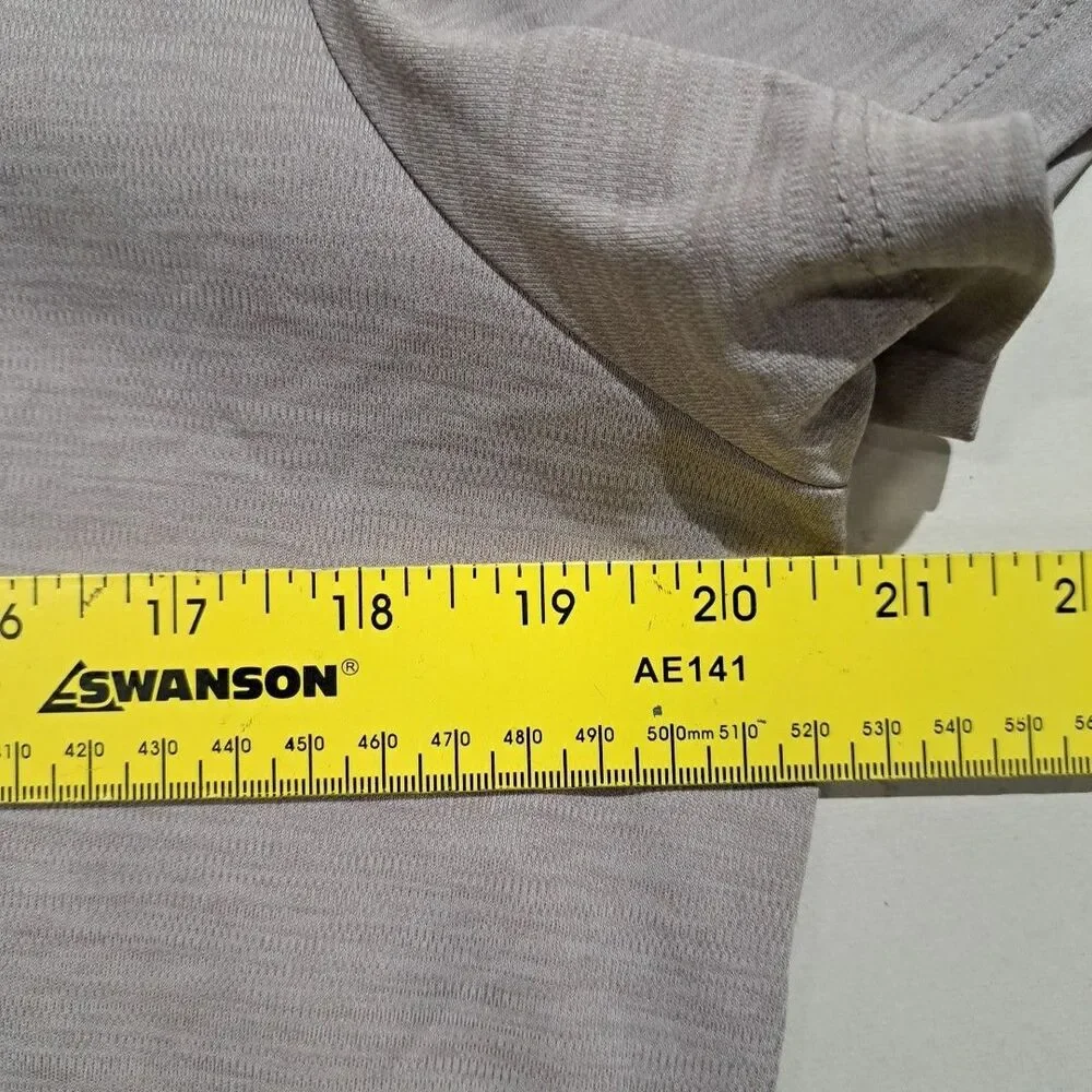 Under Armour Heatgear T Shirt Womens Large L LG V Neck Gray - Picture 8 of 8